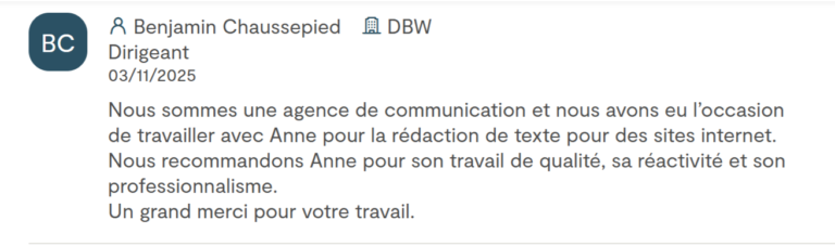 anne durdek experte seo avis ben dbw